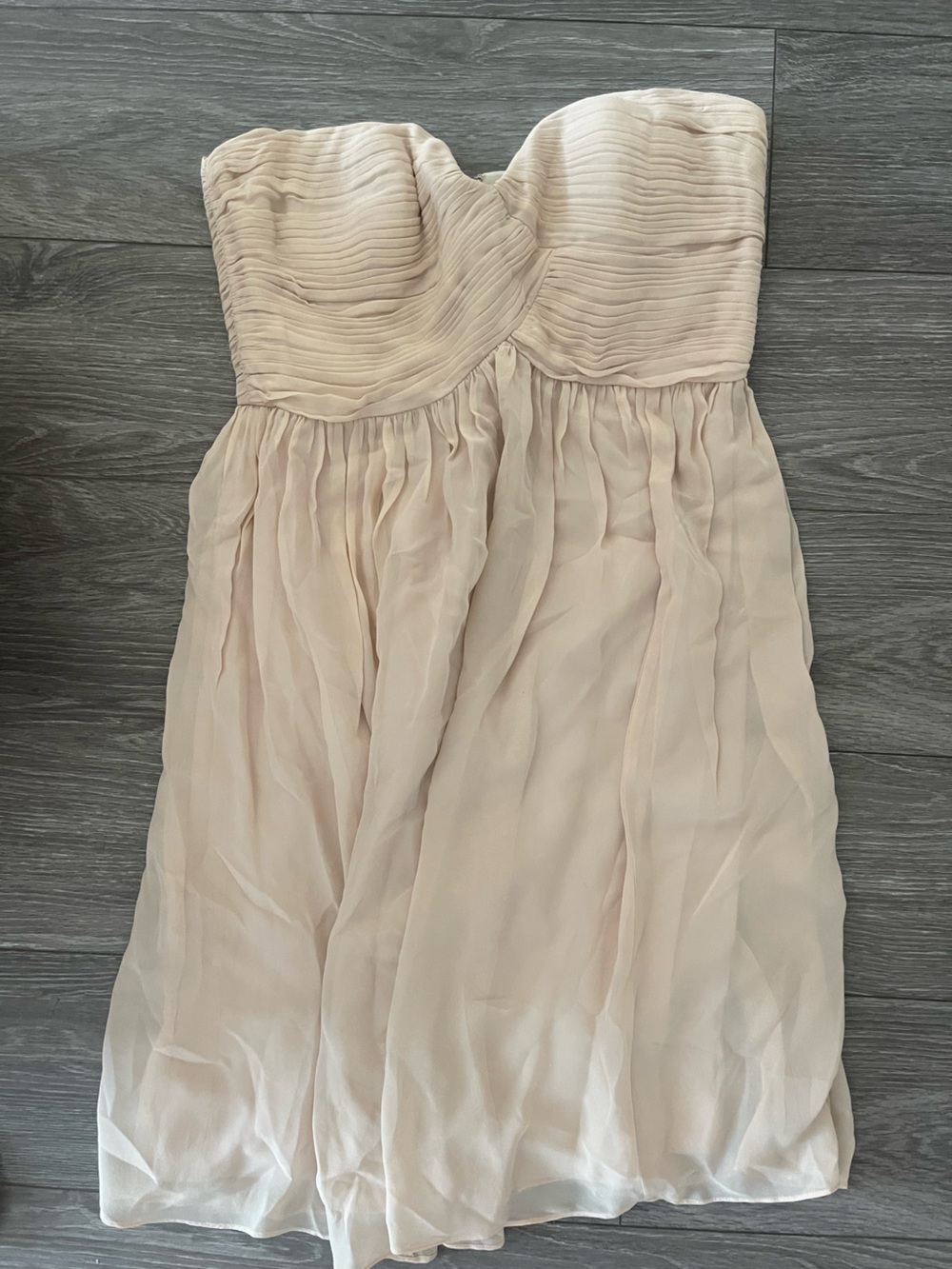 Donna Morgan Blush Chiffon Dress